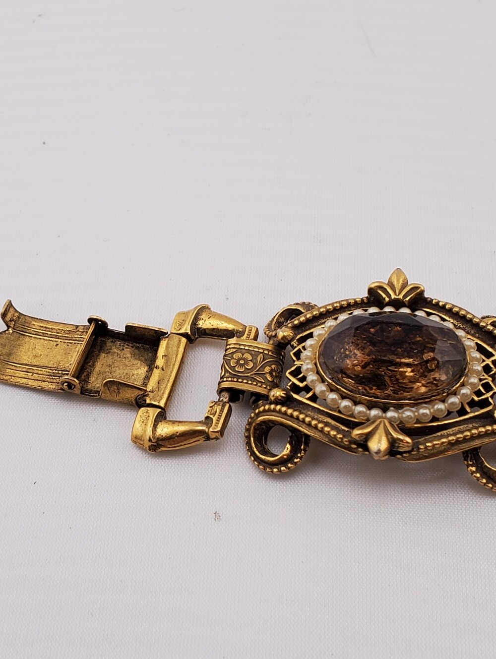 Vintage Florenza Chunky Stone Bracelet - Picture 6 of 10